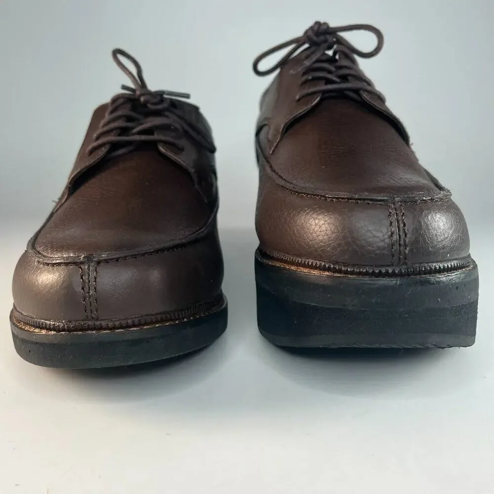 Apex Uneven Legs Lexington Brown Leather Oxford Dress Shoes Men 9.5 NWOT